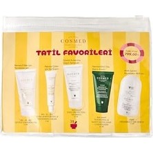 Mabelme Cosmed Tatil Favorileri Seti, 5 Parça Cilt ve Saç Bakım Ürünleri, Temizleme Jeli, Nemlendirici Krem, Şampuan, Saç Kremi, Deodorant