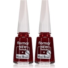 Al-Kar Ticaret Klasik Parlak Bitişli Yüksek Pigmentli Oje Nail Enamel 385 Red Velvet New (2 Paketi)