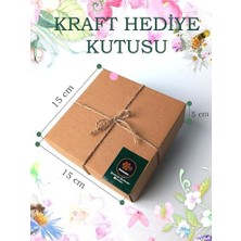 Mabelme Mum Dekoratif Hediye Kutusu 4 Lü Set Doğal Petek Beeswax Candle Bal Kabağı (Krem Yeşil Çiçekli)