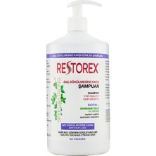 Mabelme Restorex Saç Dökülmesine Karşı Sağlıklı Uzama Etkili Şampuan, 1000 ml