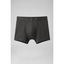 Abluka Online Erkek Pamuklu Modal Lastikli Boxer Füme