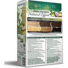 Mabelme Sea Color Amonyaksız, Vegan, Doğal, Besleyici Kalıcı Saç BOYASI%100 Beyaz Kapama (1 Paket 2 x 50 ml Boya & Oksidan) (Çikolata Kahve 6.7)