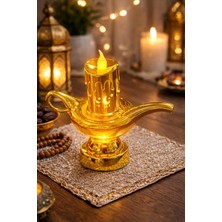 Mabelme Lambalı Ramazan Süsleri, Ramazan Tavan Süsü Sarı Işıklar Işıkları Aydınlatmalı Şerit LED Ramazan Süsü LED Işık