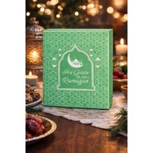 Mabelme 20 Adet Ramazan Desenli Peçete Süsleri, Ramazan Süsü Hoş Geldin Ramazan Dekorlu Ramazan Süsü (Yeşil)