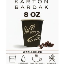 Bencup 8 Oz ( 240 ml ) Karton Bardak , 40 Adetli Paket, Kullan At Kahve ve Çay Bardağı