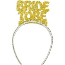 Mabelme - Evadan Simli Taşlı Altın Bride Tobe Taç