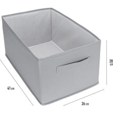 Mabelme 24X41X20 cm Bez Kutu Pantolon Organizeri Dolap Içi Düzenleyici, Çamaşır Organizer, Içi Pantolon Saklama Kutusu, Katlanabilir Dolap Organizer Sepeti