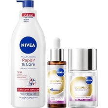 Mabelme Aydınlatıcı ve Nemlendirici Cilt Bakım Seti, Serum 30ML, Tonik 100ML ve Vücut Losyonu 400ML