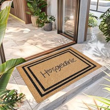 Mabelme Decovetro Hoşgeldiniz Desenli Kapı Önü Halı Paspas 40 x 60 cm