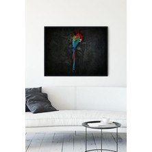 Mabelme (PSTER12924) Papağan Sanatsal Çerçeveli Tablo (50X70CM)