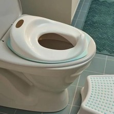 Mabelme Tossıg Klozet Adaptörü, Beyaz-Turkuaz