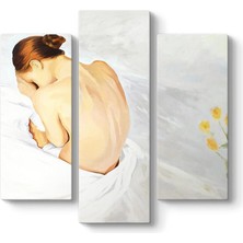Mabelme Nude Tablo 96 x 90-3 Parçalı