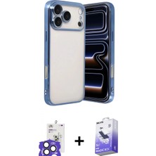 Pileli Store Pilelistore™ iPhone 17 Pro Max Kılıf Vadi Minimal - Siyah Bilvis 5in1 5d Magic Hayalet Cam Ekran Koruyucu + Bilvis Titan Kamera Lens - Nlgy