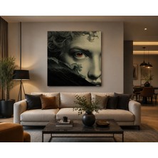 Othello Art Sürreal Yüz ve Okyanus Dalgası Tasarımlı Kanvas Tablo – Modern Duvar Sanatı