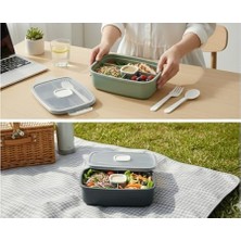 Al-Kar Ticaret Viosstore Sızdırmaz Lunch Box – 3 Bölmeli Yemek Kabı | Öğle Yemeği Kutusu | Saklama Kabı | Bpa Içermez (Beyaz)