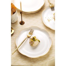 Kütahya Porselen Bone Camila 4 Parça 20 cm Pasta Tabağı