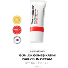 Dermablock Doğal Bitişli Günlük Kore Güneş Kremi Daily Sun Cream Spf 50 + Pa ++++