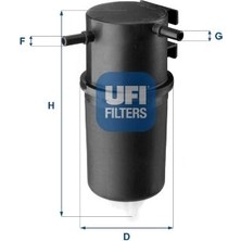 Ufi Ufı 24.145.00 Yakit Filtresi