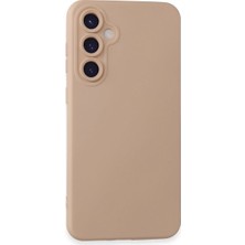 Mudanis Samsung Galaxy S24 Kılıf Nano Içi Kadife Silikon - Pudra