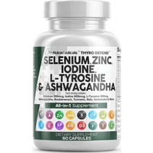 Clean Nutraceuticals (Özelsporcugıdaların'dan !!) Selenium (60 Capsul) Iodine Thyroıd +L Tyrosine +Bladderwrack+Turmeric+Kelp+Schisandra+Zinc.