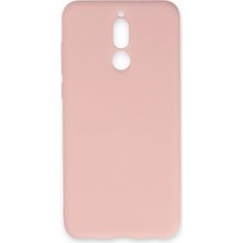 Mudanis Huawei Mate 10 Lite Kılıf Nano Içi Kadife Silikon - Pudra