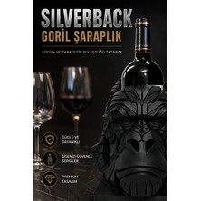 Silverback Goril Şaraplık – Dekoratif Şarap Şişesi Tutucu