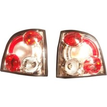 Bzt Volkswagen Polo- 5- 02/05; Modifiye Stop Lambası Sağ/sol Set 2 Parça Nikelajlı/kırmızı/beyaz (Ty
