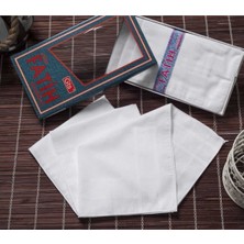 Mira Home Fatih Kutulu 40X40 cm 12 Adet Kumaş Mendil Beyaz
