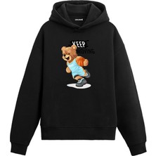Colermi Basketbolcu Ayıcık Baskılı Hoodie —