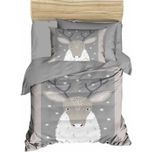 Mira Home Yenidoğan Kız / Erkek Unisex Bebek Nevresim Takımı %100 Pamuklu Geyik