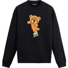 Colermi Ayıcık Baskılı Sweatshirt —