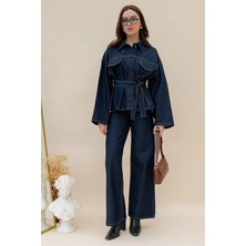 Zf Butik Koyu Lacivert Denim Takım: Şık ve Konforlu Günlük Stil