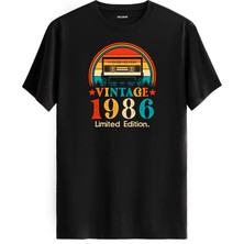 Colermi Vintage Tişört – 1986 Mixtape Kaset Tasarımı