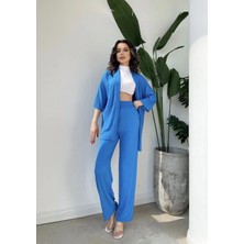 Zf Butik Kimono Gofre Bürümcük Alt Üst Takım - Rahat ve Şık