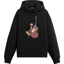 Colermi Retro Kontrbas Tasarımlı Hoodie —