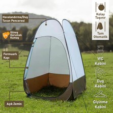 Black Island Otomatik Kamp Çadırı -Kabin Çadır - Duş / Giyinme / Kamp Tuvalet Çadırı 115X115X190