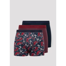 Mavi 3lü Baskılı Boxer 0912351-24413