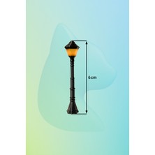 Aysluka Minyatür Sokak Lambası 6 Cm, Sokak Lambası Maketi (Işıksız)