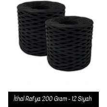 Gulora Ithal Rafya Kağıt Ip Siyah 200GR