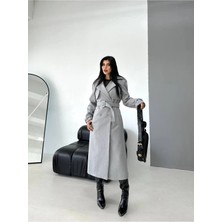 Zf Butik Premium Ithal Kumaş Pelerinli Kaşe Kaban - Şık ve Sıcak