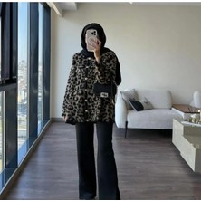 Zf Butik Leopar Triko Hırka