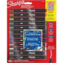 Sharpie Sharpıe Creative Marker Kalemleri | Yuvarlak Uçlu Su Bazlı Kalemi | Mürekkep Kağıda Geçirmez Çoğu Yü