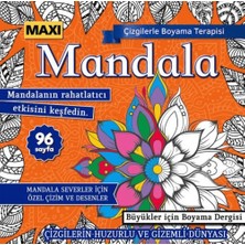 Maxi Yayıncılık Maxi Mandala Çizgilerle Boyama Terapisi 15