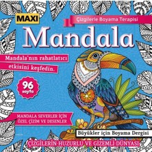 Maxi Yayıncılık Maxi Mandala Çizgilerle Boyama Terapisi 11