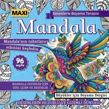 Maxi Yayıncılık Maxi Mandala Desenlerle Boyama Terapisi 14