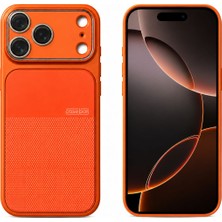 Arkay Iphone 17 Pro Max Turuncu Kılıf Kamera Lens Korumalı Magsafe Mıknatıslı Premium