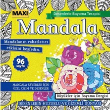 Maxi Yayıncılık Maxi Mandala Desenlerle Boyama Terapisi 16