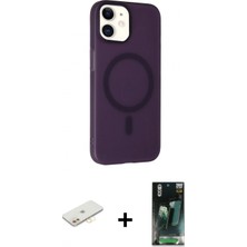 Pileli Store Pilelistore™ iPhone 11 Kılıf Çekirdek Modern Prime - Siyah 360 Mat Full Body Arka Koruyucu + Renkli Kamera Lens Koruma Cam - Sı
