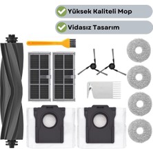 robotyedek Mova E40 Ultra Uyumlu Ana Fırça Hepa Filtre Mop Toz Torbası Seti-13 Parça