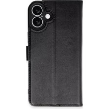 Easera Ticaret Mey Ithalat®   iPhone 16 Kılıf Trend S Plus Kapaklı Kılıf - Siyah